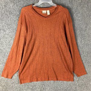 Vintage Fieldmaster Sweater Men's 2XL 100% Cotton V-Neck Adults Pullover XXL